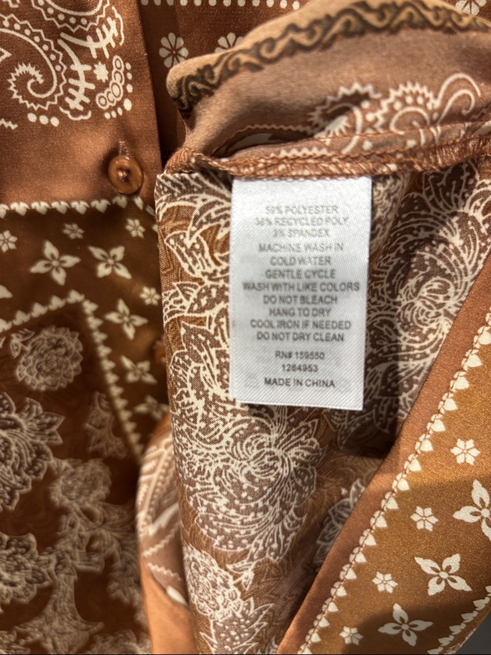 Maison d’Amelie Floral and Paisley Patterned Oversized Blouse - Picture 7 of 7